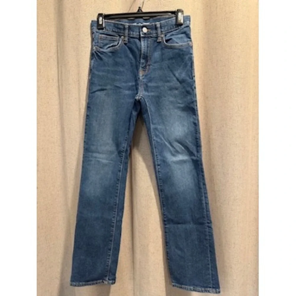 Old Navy Straight Jeans Boys 14 Blue Excellent Built-In Flex Stretch Denim